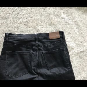 Madewell black denim skinny jeans